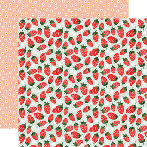 Carta Bella - Homemade 12x12 Cardstock - Strawberries