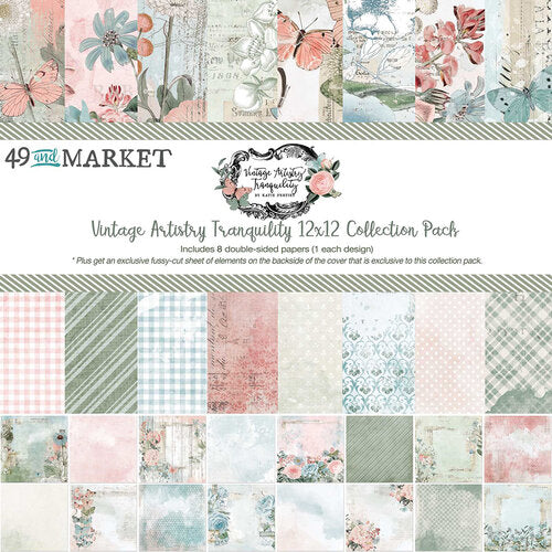 49 and Market - Vintage Artistry Tranquility - 12x12 Collection Pack
