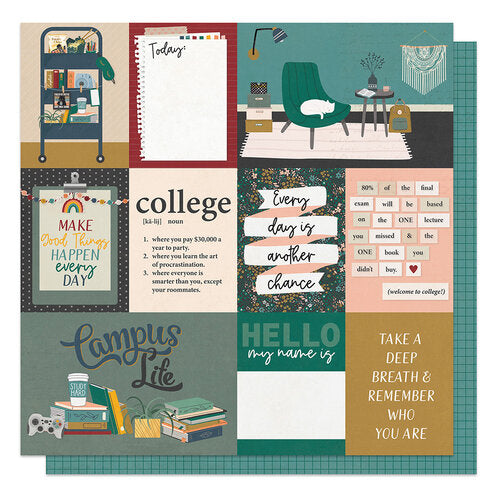 Photo Play - Campus Life - Who Are You - 12x12 Cardstock