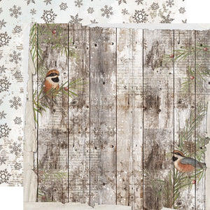 Simple Stories - Simple Vintage Winter Woods- Winter Magic -12 x 12 Cardstock Paper