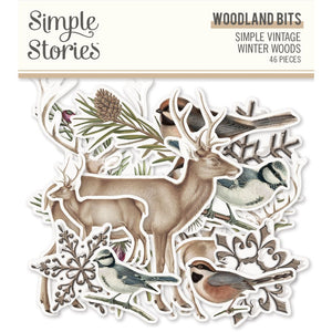 Simple Stories - Simple Vintage Winter Woods -  Woodland Bits & Pieces